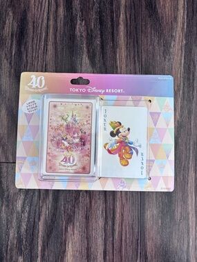 Tokyo Disney Resort 40th Anniversary Playing Cards - Pastel Rainbow
